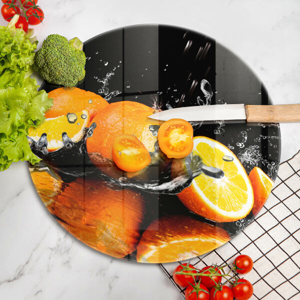 Protection plaque induction Fruit orange juteux