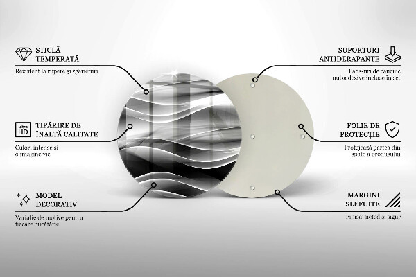 Protection plaque induction Lignes douces d'abstraction
