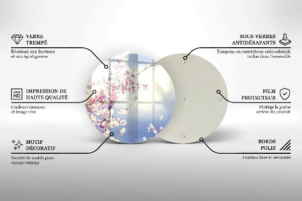 Protection plaque induction Arbre en fleurs