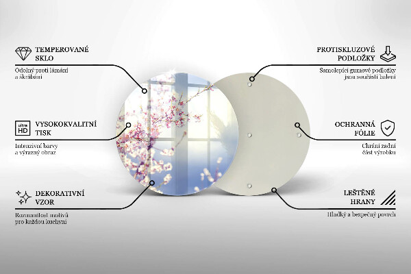 Protection plaque induction Arbre en fleurs