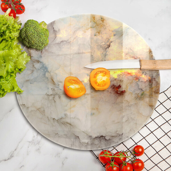 Protection plaque induction Texture de marbre avec de l'or