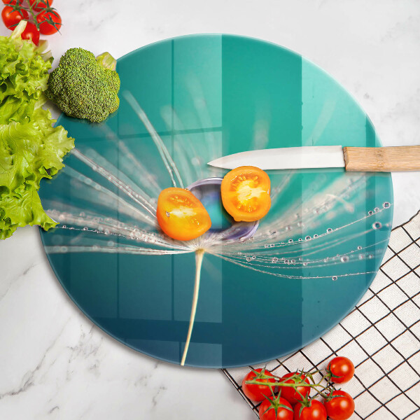 Protection plaque induction Rosée sur un pissenlit