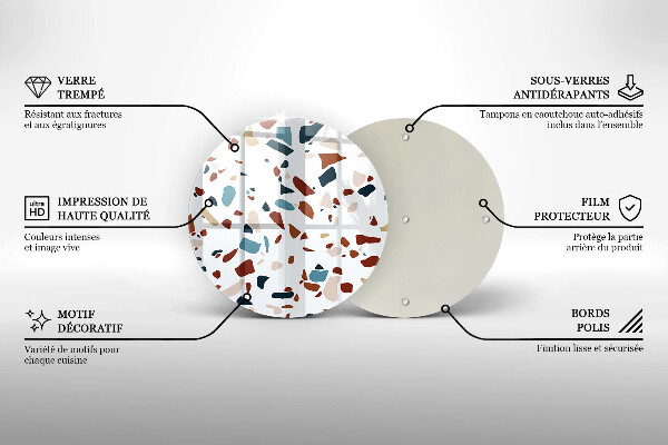 Protection plaque induction Pierre décorative