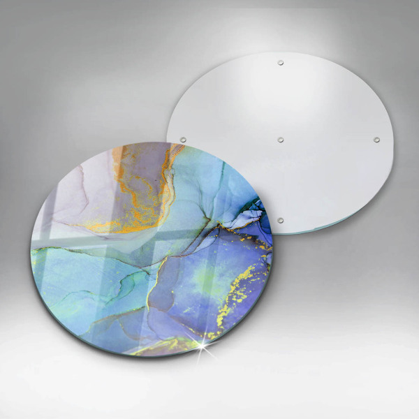 Protection plaque induction Pierre dorée craquelée