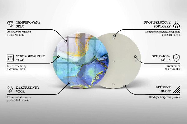 Protection plaque induction Pierre dorée craquelée