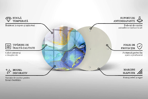 Protection plaque induction Pierre dorée craquelée