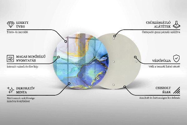 Protection plaque induction Pierre dorée craquelée