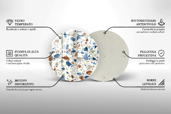 Protection plaque induction Grès décoratif