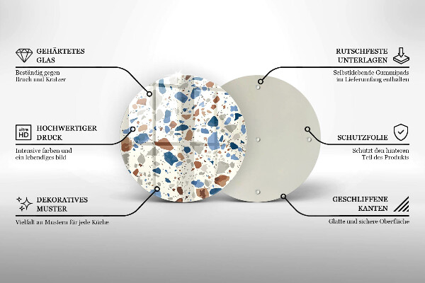 Protection plaque induction Grès décoratif