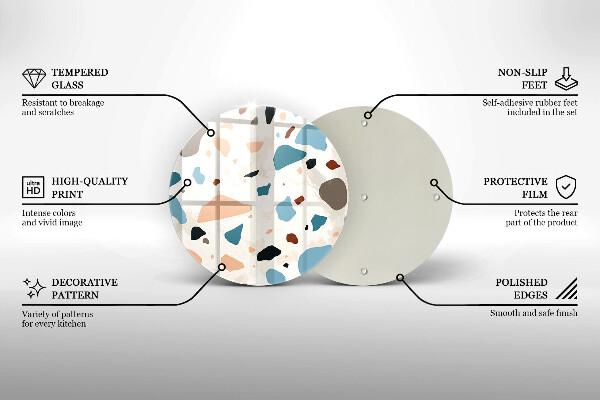 Protection plaque induction Grès décoratif