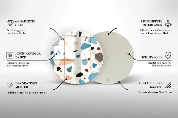 Protection plaque induction Grès décoratif