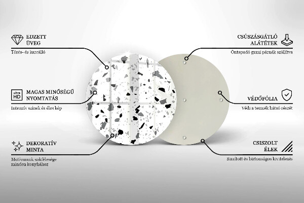 Protection plaque induction Grès décoratif