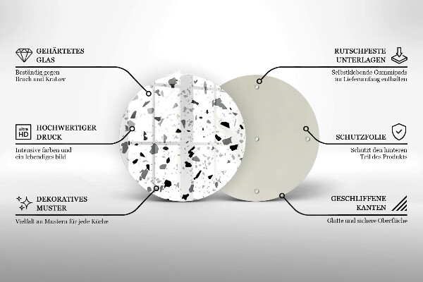 Protection plaque induction Grès décoratif