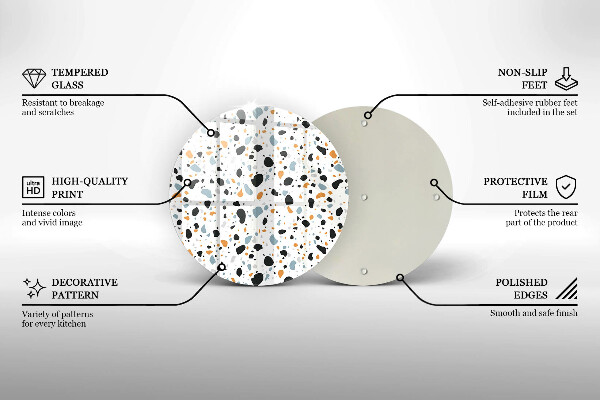 Protection plaque induction Grès décoratif