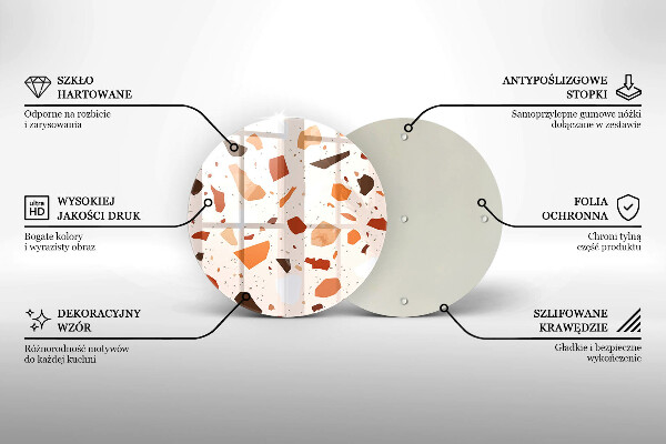 Protection plaque induction Grès décoratif