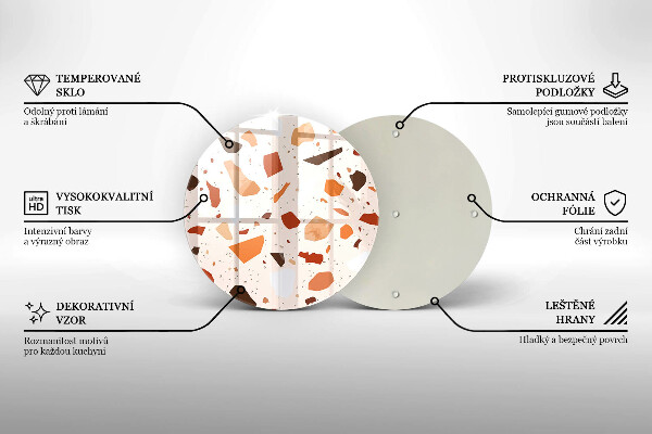 Protection plaque induction Grès décoratif