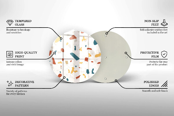 Protection plaque induction Grès décoratif