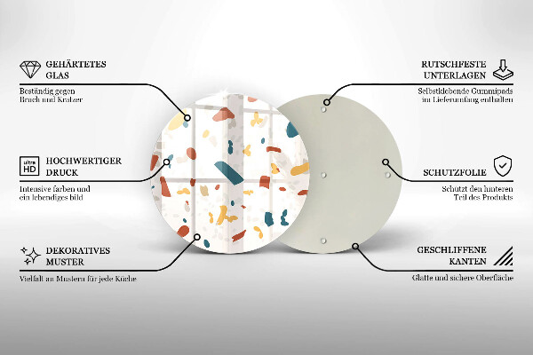 Protection plaque induction Grès décoratif