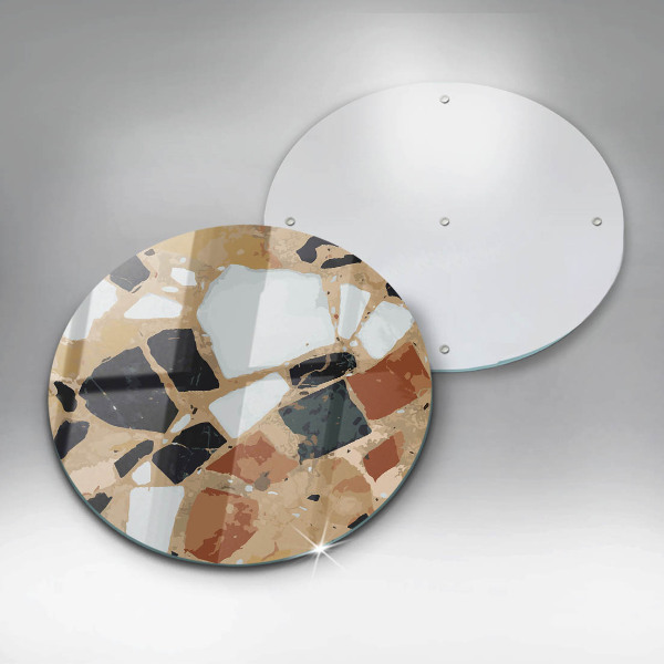 Protection plaque induction Assiette pierres décoratives