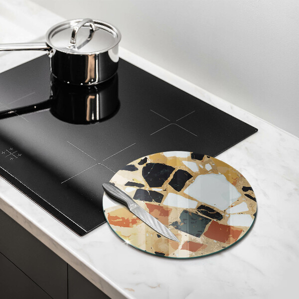 Protection plaque induction Assiette pierres décoratives