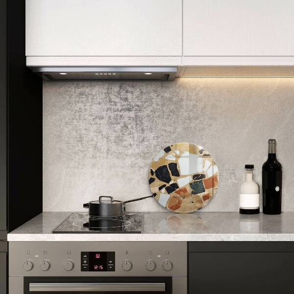 Protection plaque induction Assiette pierres décoratives