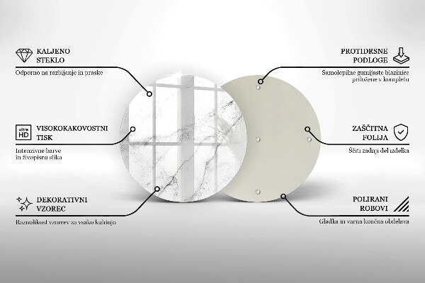 Protection plaque induction Texture de marbre élégante