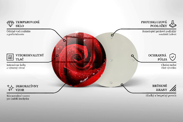 Protection plaque induction Pétales de fleurs de roses