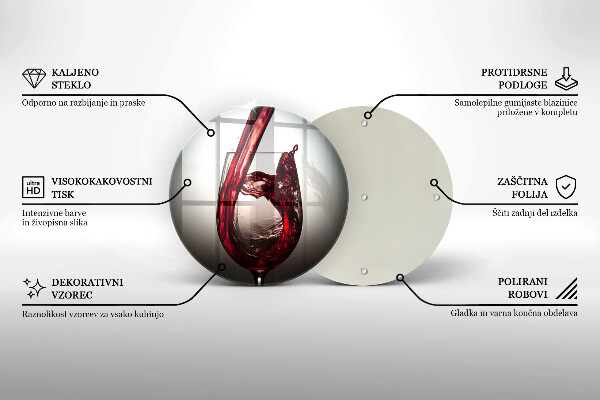 Protection plaque induction Verre et vin rouge