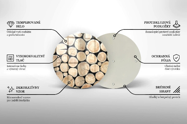 Protection plaque induction Troncs d'arbres en bois