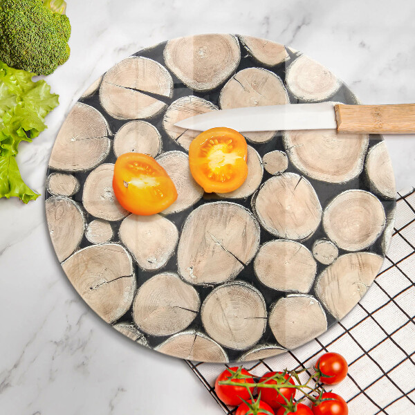 Protection plaque induction Troncs d'arbres en bois