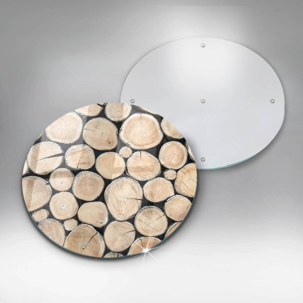 Protection plaque induction Troncs d'arbres en bois