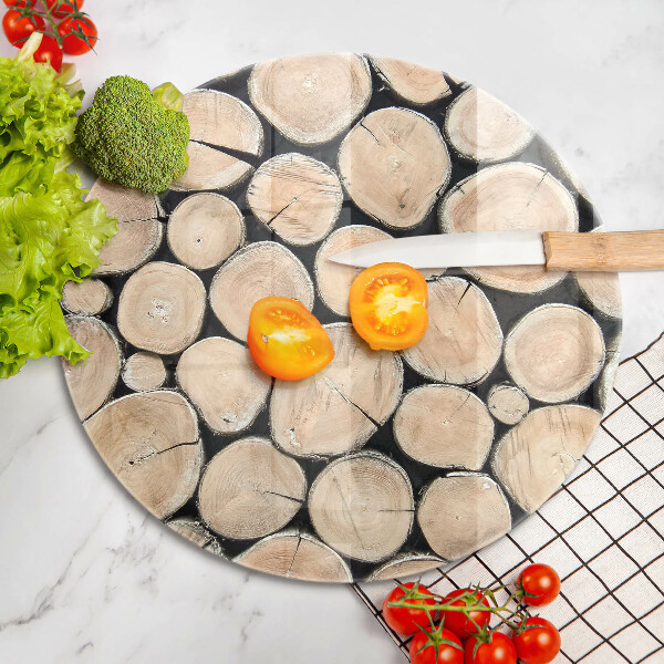 Protection plaque induction Troncs d'arbres en bois