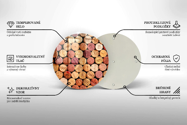 Protection plaque induction Modèle de bouchons de vin