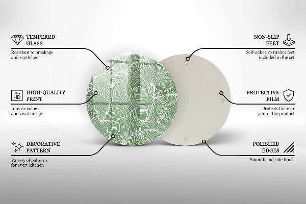 Protection plaque induction Feuilles linéaires