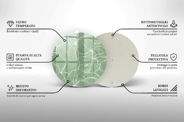 Protection plaque induction Feuilles linéaires