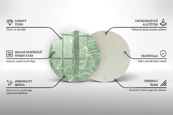 Protection plaque induction Feuilles linéaires