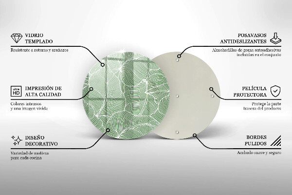 Protection plaque induction Feuilles linéaires