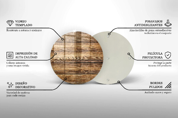 Protection plaque induction Planches texturées en bois