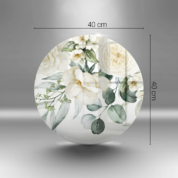 Protection plaque induction Fleurs aquarelles