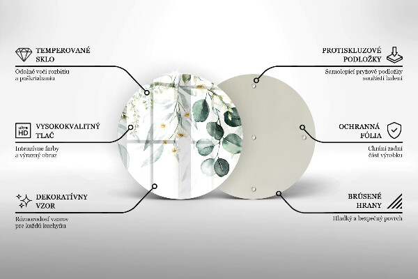 Protection plaque induction Plantes aquarelles