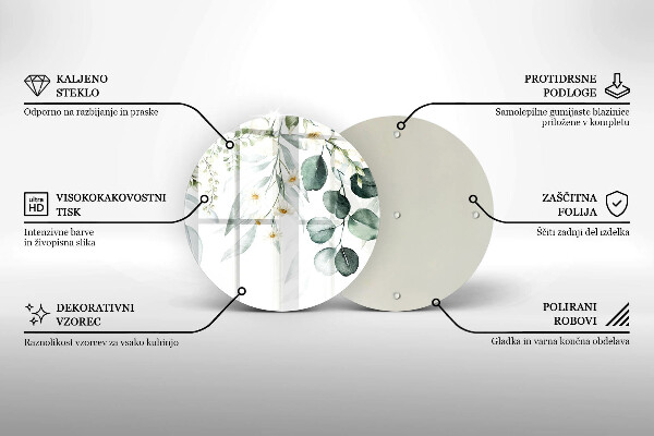 Protection plaque induction Plantes aquarelles