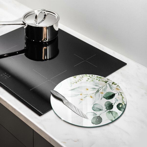 Protection plaque induction Plantes aquarelles