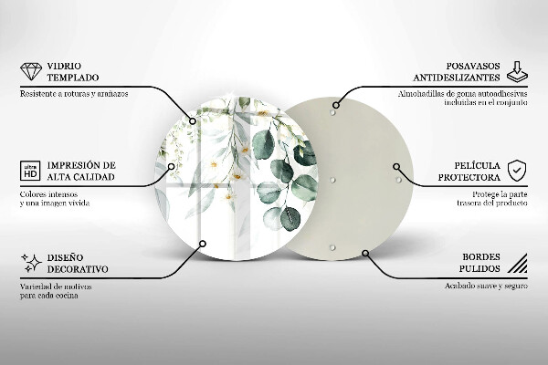 Protection plaque induction Plantes aquarelles