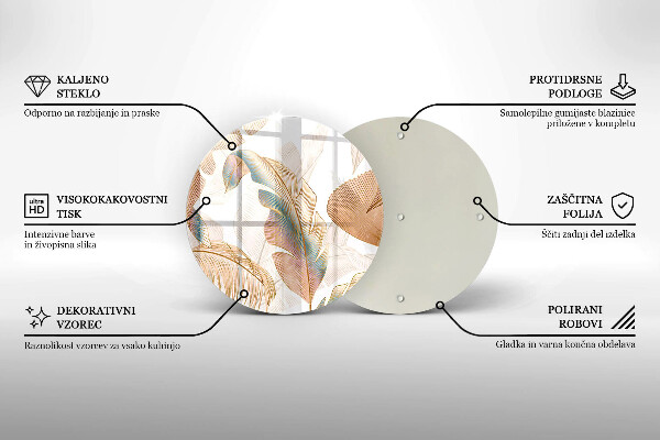 Protection plaque induction Plumes et feuilles de bohème