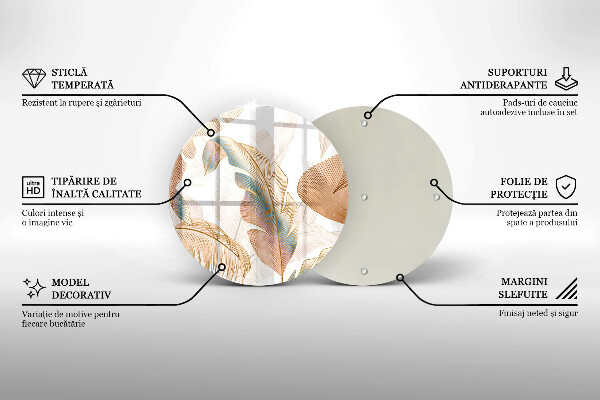 Protection plaque induction Plumes et feuilles de bohème