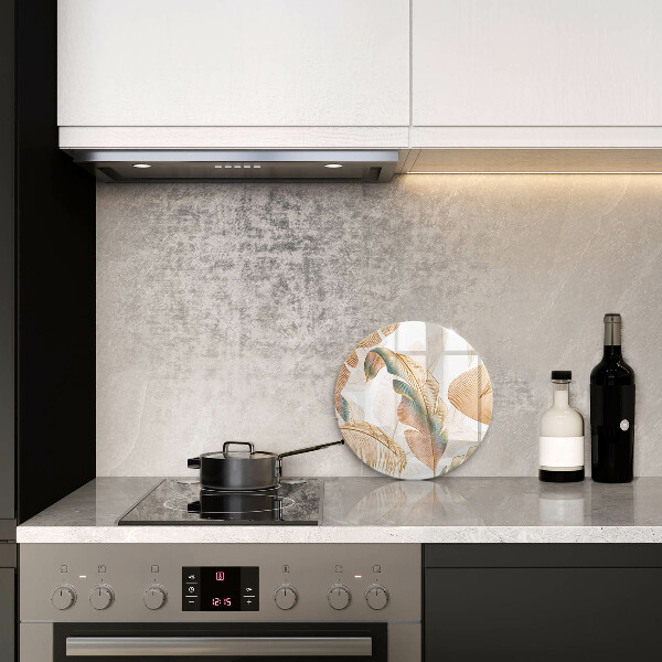 Protection plaque induction Plumes et feuilles de bohème