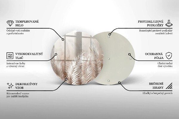 Protection plaque induction Feuilles de végétation bohème