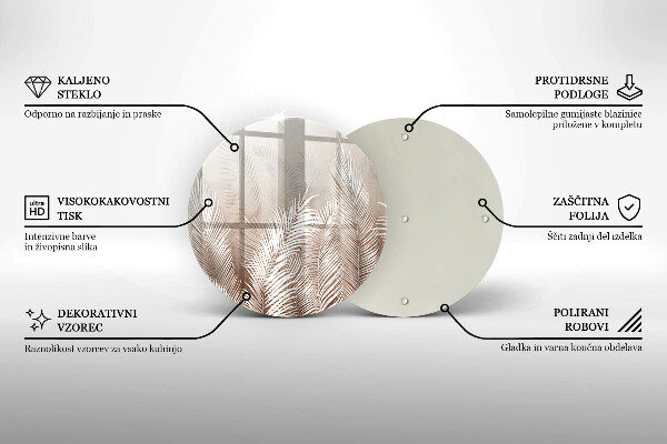 Protection plaque induction Feuilles de végétation bohème