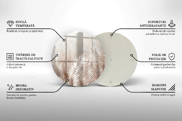 Protection plaque induction Feuilles de végétation bohème