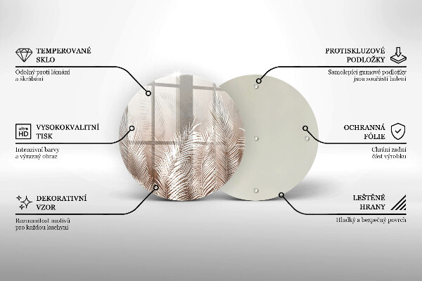 Protection plaque induction Feuilles de végétation bohème